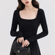 square neck casual dress, view 10 - MRSLM