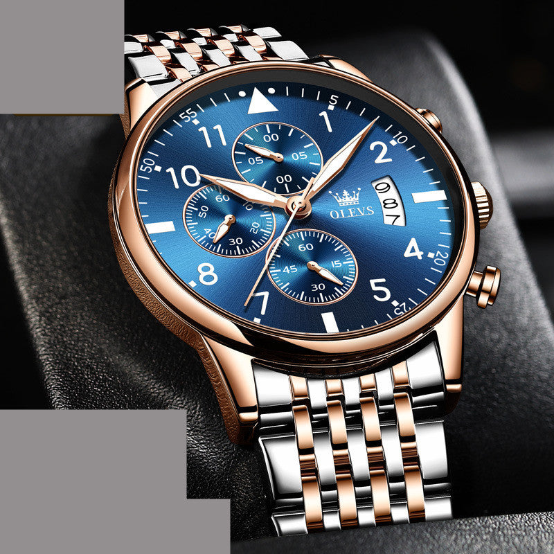men's chronograph quartz watch, view 2 - MRSLM