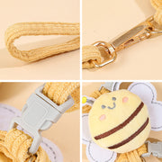 cartoon bee cat harness with leash, view 11 - MRSLM