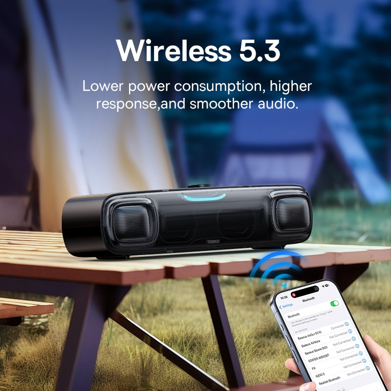 portable bluetooth soundbar speaker, view 6 - MRSLM