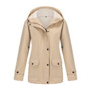 women's fleece-lined waterproof anorak jacket, view 12 - MRSLM