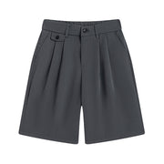 Men's soft solid color casual shorts, view 6 - MRSLM