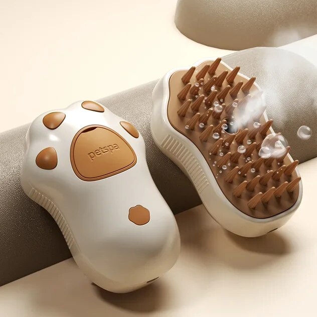 steamy pet grooming brush, view 2 - MRSLM