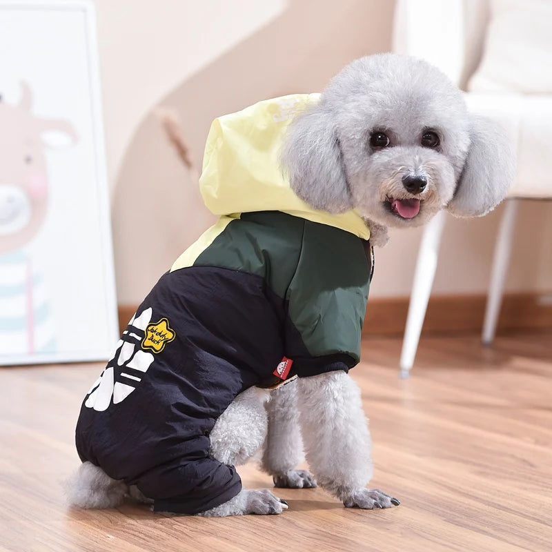 warm windproof dog jacket overalls, view 5 - MRSLM