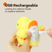 interactive plush duck toy for cats, view 6 - MRSLM