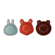cute cartoon ceramic snack and sauce dish set, view 3 - MRSLM