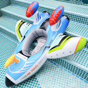 inflatable airplane swim ring with seat, view 6 - MRSLM
