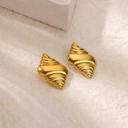 geometric conch stud earrings, view 7 - MRSLM