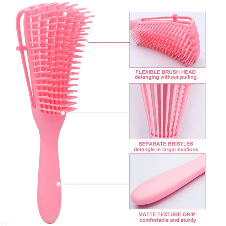 Detangling Hair Brush and Scalp Massager for Travel