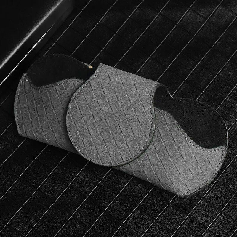 plaid car sunglasses holder, view 2 - MRSLM