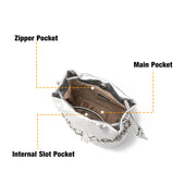Cartoon embossed bucket bag, view 7 - MRSLM