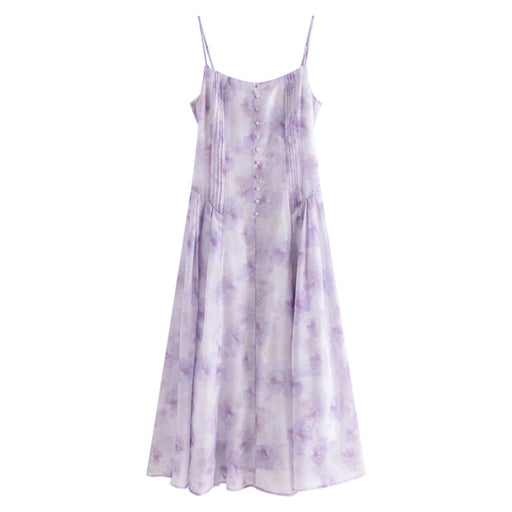 Floral sleeveless summer dress, view 3 - MRSLM