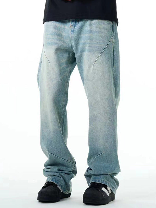 washed distressed loose jeans, view 3 - MRSLM