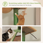 5-tier floor to ceiling cat tree, view 9 - MRSLM