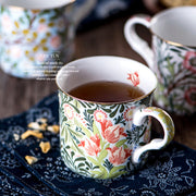 european blue and white ceramic mug, view 12 - MRSLM