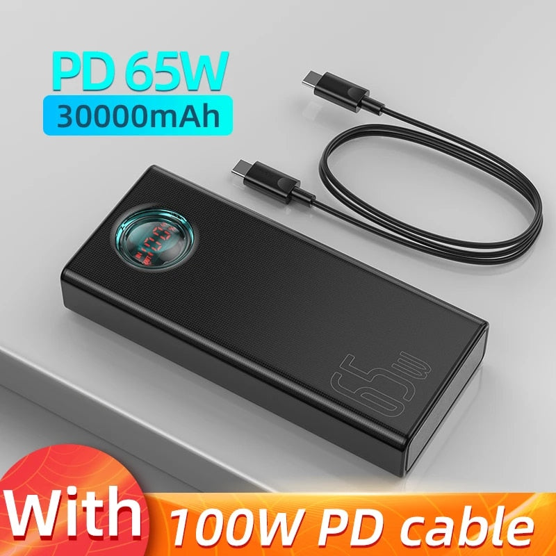 30000mAh 65W power bank, view 3 - MRSLM