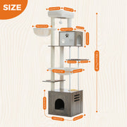 large multi-level cat tree, view 13 - MRSLM