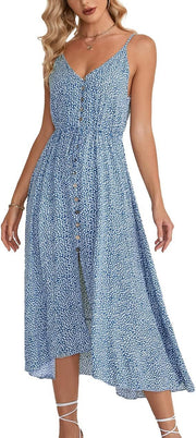 v-neck elegant mid-length dress, view 18 - MRSLM