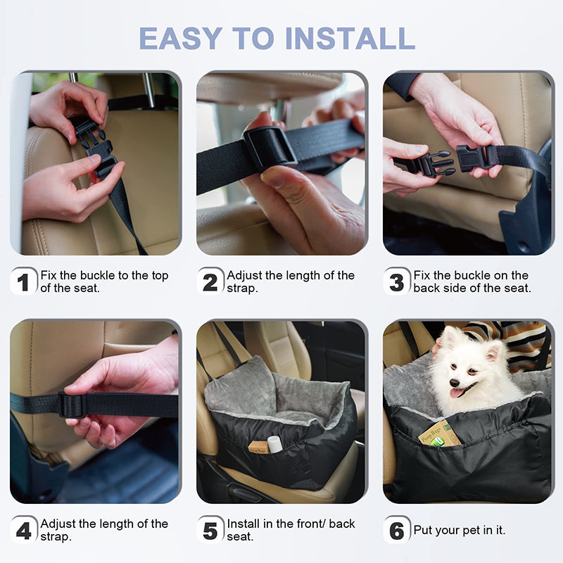 soft small dog car seat, view 6 - MRSLM