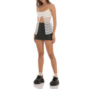 floral lace camisole top with bowknot, view 9 - MRSLM
