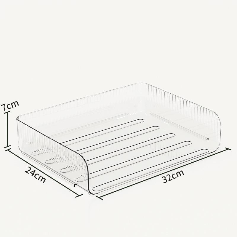 stackable transparent desk organizer, view 2 - MRSLM
