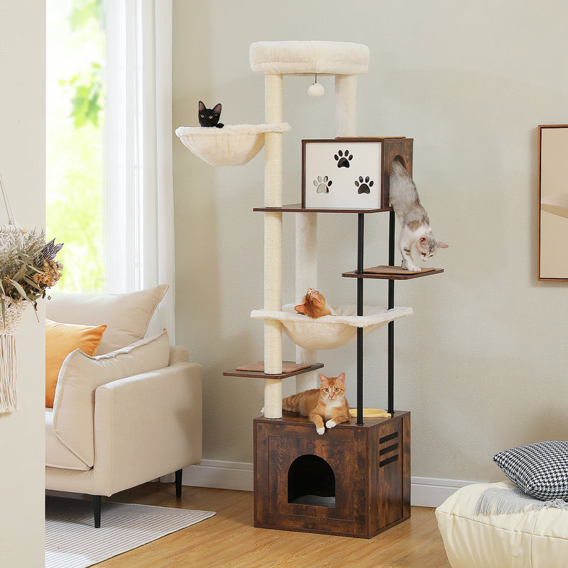 large multi-level cat tree, view 10 - MRSLM