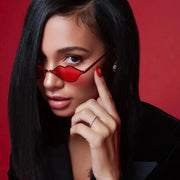 red lips cat eye sunglasses, view 10 - MRSLM