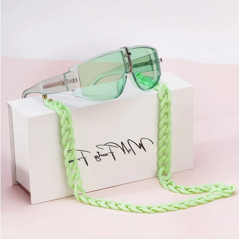 oversized steampunk shield sunglasses, view 8 - MRSLM