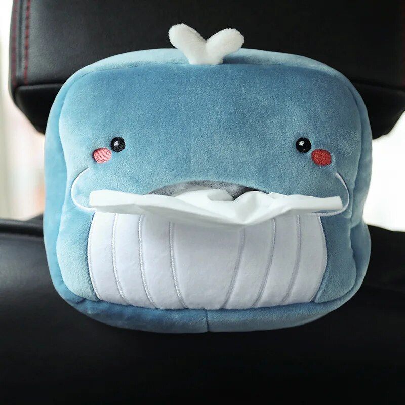 plush animal car tissue box cover, view 12 - MRSLM