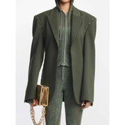fashion womens camouflage blazer, view 4 - MRSLM