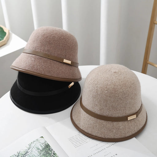 Unisex wool bucket hat with belt - MRSLM