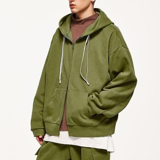 double zip up hoodie jacket, view 9 - MRSLM