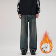 Men's vintage loose micro-flared jeans, view 7 - MRSLM