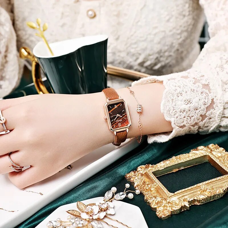 women's square dial watch, view 10 - MRSLM