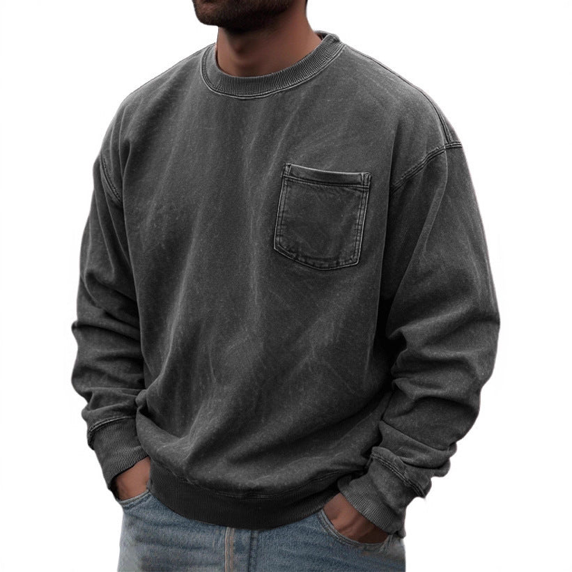Men's Pullover Round Neck Long Sleeves Sweater