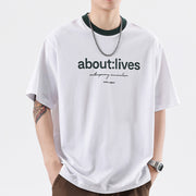 men's round neck cotton t-shirt, view 2 - MRSLM