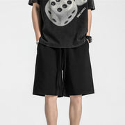 men's drawstring loose straight shorts - MRSLM