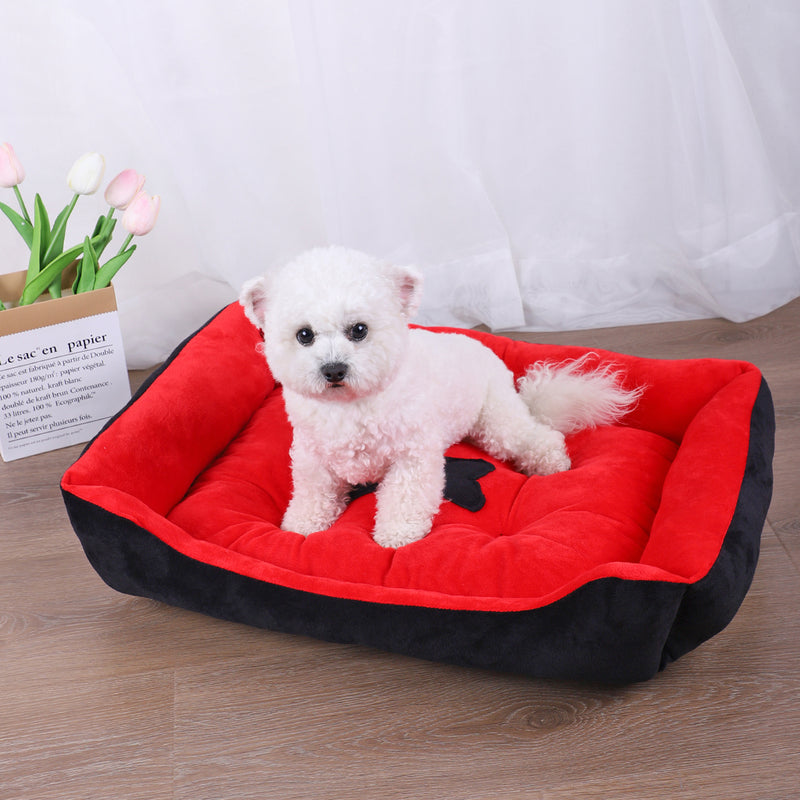 cozy plush dog bed, view 3 - MRSLM