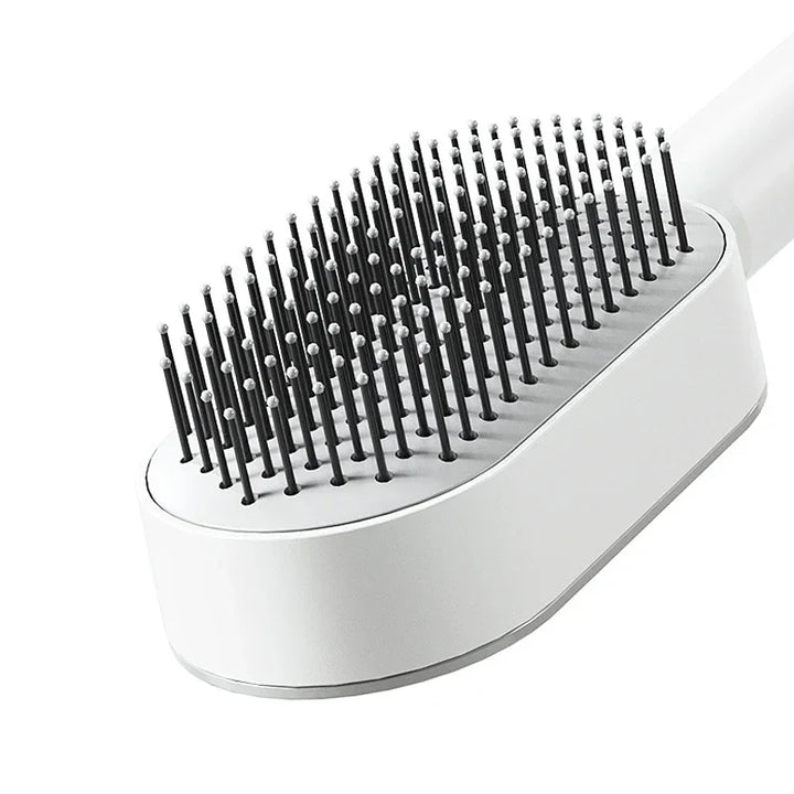 One-Click Self-Cleaning Hair Brush with 3D Air Cushion Massage