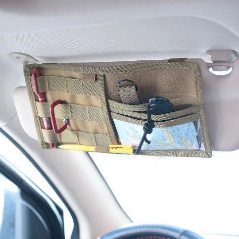 Tactical car visor organizer - MRSLM