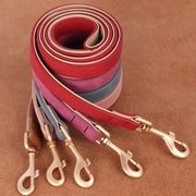 soft padded pu leather dog leash, view 7 - MRSLM