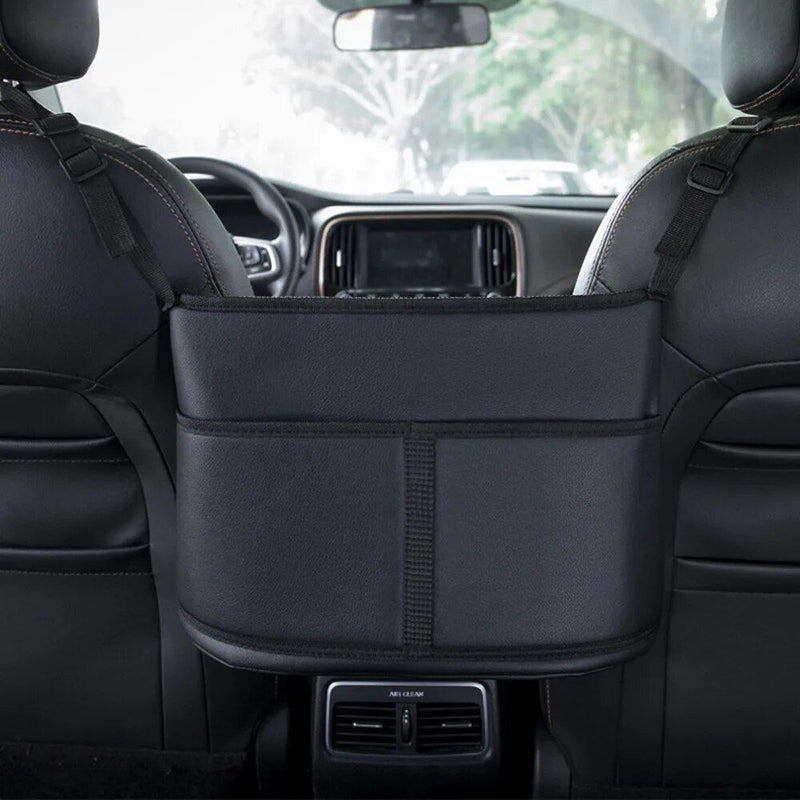 PU leather car seat organizer, view 6 - MRSLM