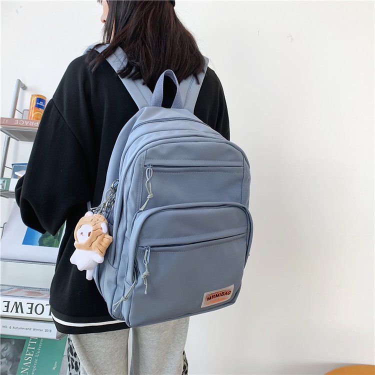 women's multi-layer nylon school backpack, view 10 - MRSLM