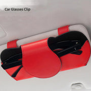 PU leather car visor sunglasses case, view 9 - MRSLM