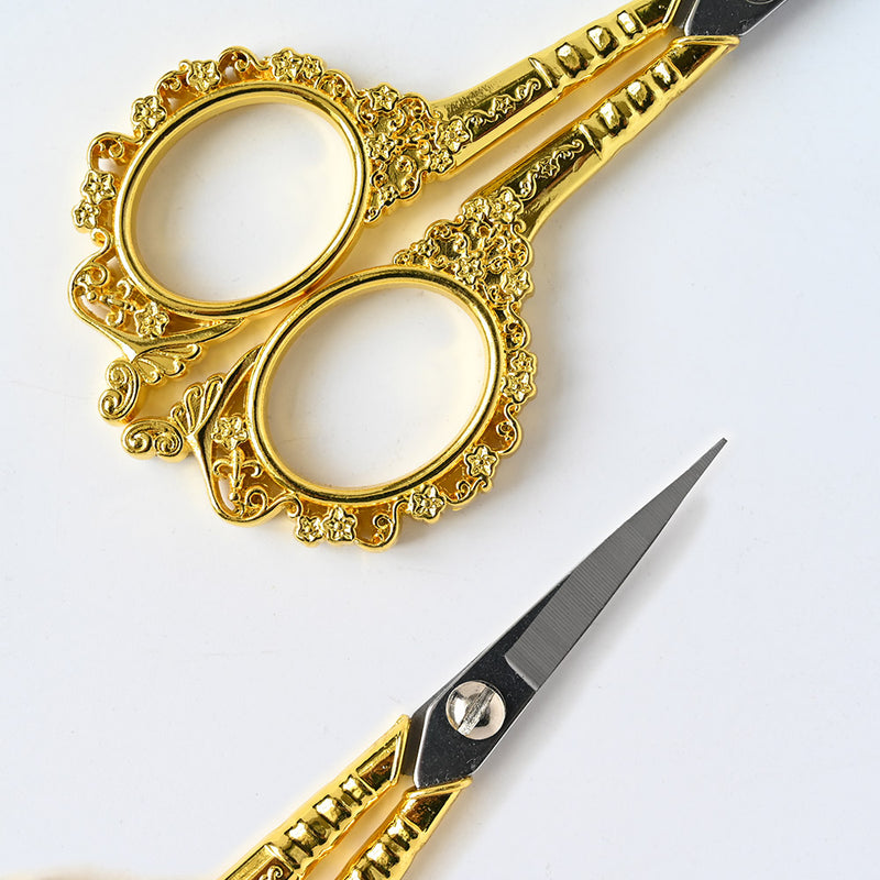 retro rose gold nail scissors, view 6 - MRSLM