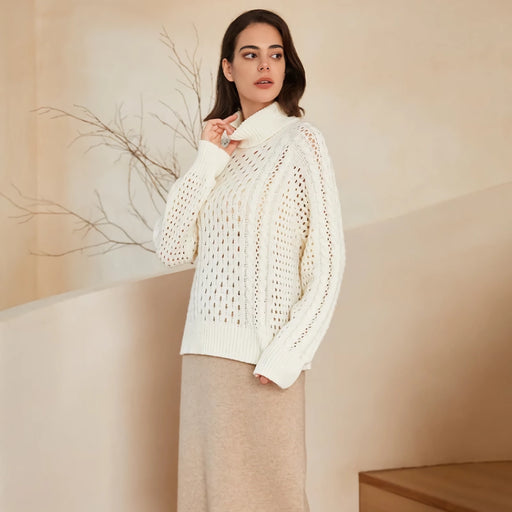 turtleneck wool cardigan sweater - MRSLM