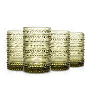 4pcs retro bead drinking glass set, view 3 - MRSLM