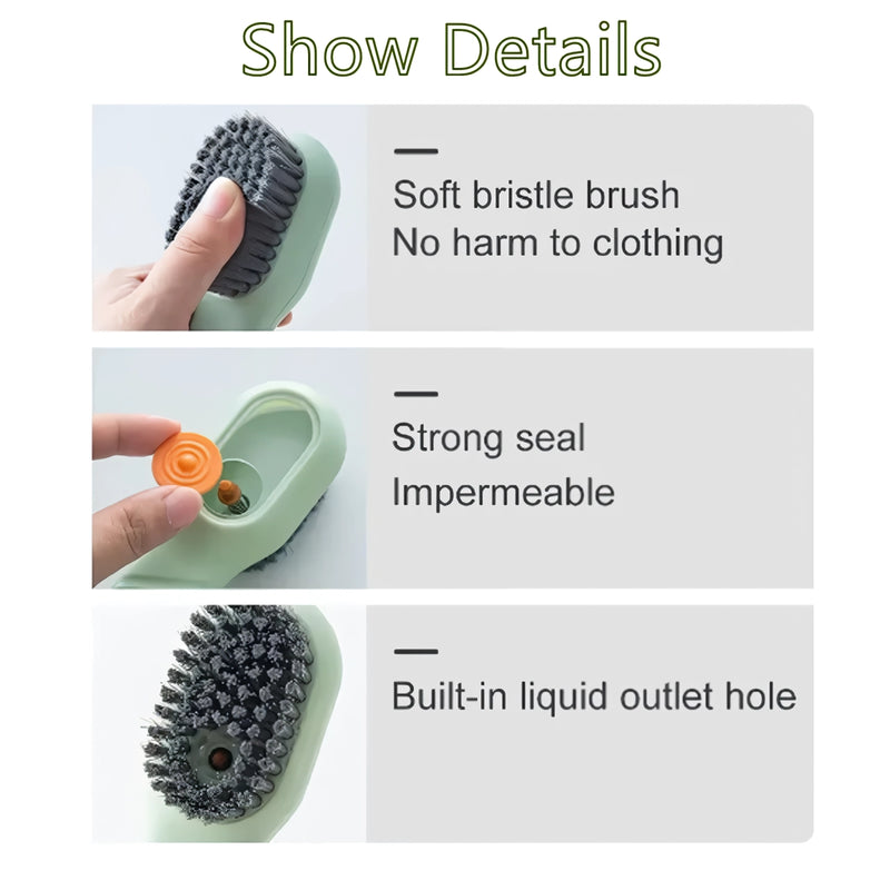 automatic liquid discharge multifunction shoe brush, view 7 - MRSLM