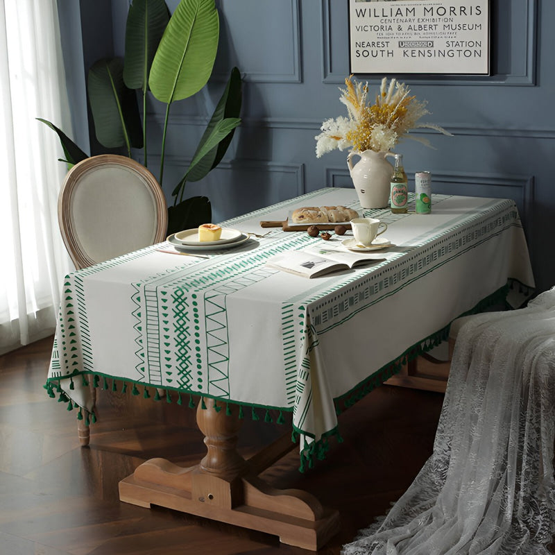 geometric tassels bohemian tablecloth - MRSLM