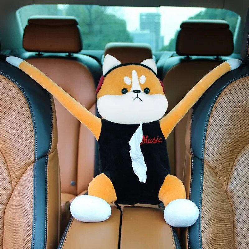 cute cartoon car tissue holder, view 2 - MRSLM